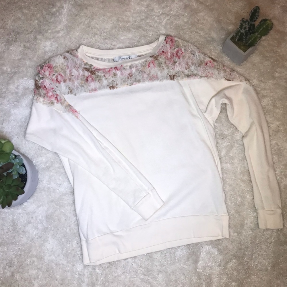Forever 21 floral sweater